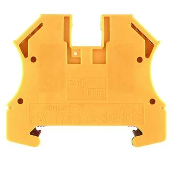 Weidmüller WPE 6 védővezetős sorkapocs zöld-sárga