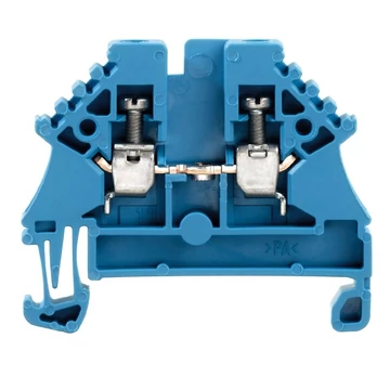 Weidmüller WDU 2.5N BL átvezető sorkapocs, 2,5mm2, kék, csavarozható összekötéssel