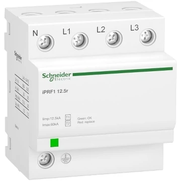Schneider ACTI9 iPRF1 túlfeszültség-korlátozó, 12.5r, 3P-N Schneider ACTI9 iPRF1 túlfeszültség-korlátozó, 12.5r, 3P-N