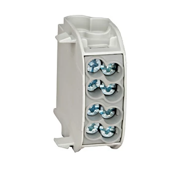 Nagyáramú burkolt elágazókapocs, 25mm², 1p/4 leágazás,szürke