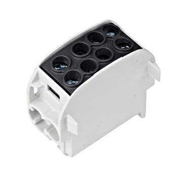 Nagyáramú burkolt elágazókapocs, 35mm², 1p/4 leágazás,fekete