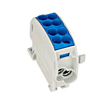 Nagyáramú burkolt elágazókapocs, Al/Cu, 25mm², 1p. kék