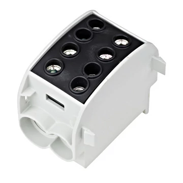 Nagyáramú burkolt elágazókapocs, 70mm², 1p/4 leágazás,fekete