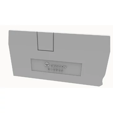 Rugós sorkapocs véglap, Push-in, DS2.5, szürke