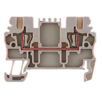 Weidmüller ZDU 1.5 átvezető sorkapocs, rugós, 1,5mm2, bézs