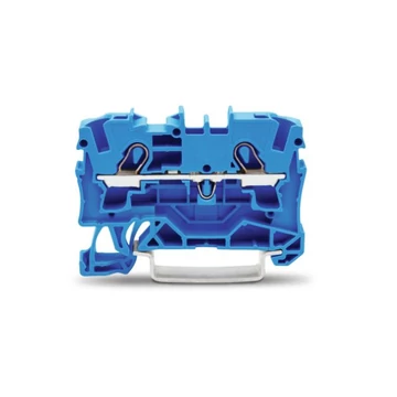 2 vezetékes átmenő sorkapocs 4 mm² kék