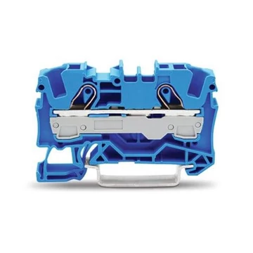 2 vezetékes átmenő sorkapocs 6 mm² kék