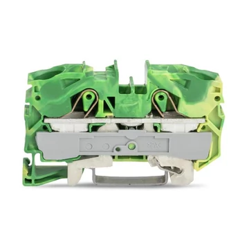 2 vezetékes földelő sorkapocs 16 mm² zöld-sárga