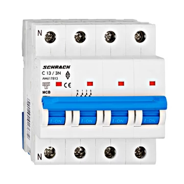 Kismegszakító AMPARO 6kA, C 13A, 3P+N Schrack Technik