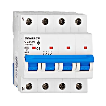 Kismegszakító AMPARO 6kA, C 32A, 3P+N Schrack Technik