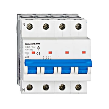 Kismegszakító AMPARO 6kA, C 63A, 3P+N Schrack Technik