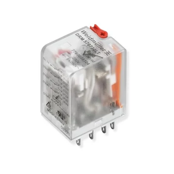 Weidmüller DRM570730LT Relé 230VAC, 4 morzés, LED-el és tesztgombbal, 5A, 250VAC, IP20
