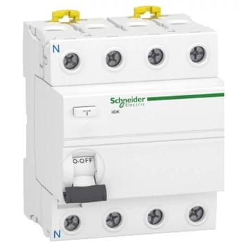 Schneider ACTI9 iID K Fi-relé AC, 4P, 25A, 30mA Schneider ACTI9 iID K Fi-relé AC, 4P, 25A, 30mA