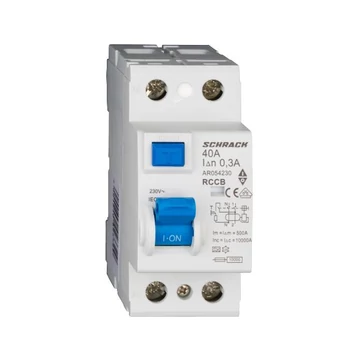 Schrack Hibaáram kapcsoló AMPARO 10kA 40A, 2 pólusú, 300mA, A