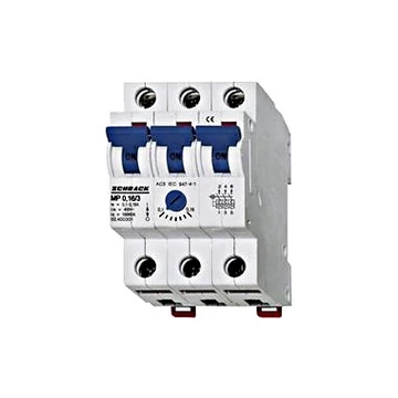 Motorvédőkapcsoló 0,25-0,40A, 3 pólusú, 3KE