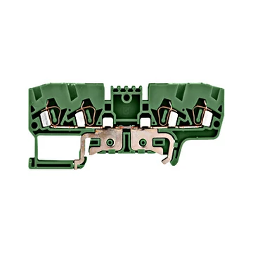 Védővezető rugós kapocs 2,5mm², 4-szeres, YBK2,5CT zöld