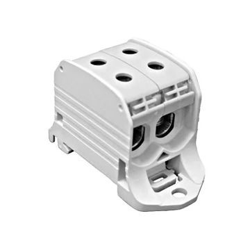 Alu-réz vezetékösszekötő kapocs, dupla, szürke, 50mm²