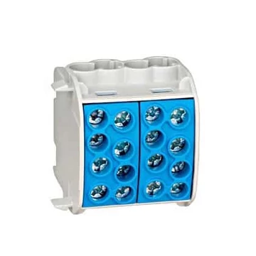 Nagyáramú burkolt elágazókapocs, Al/Cu, 35mm² kék