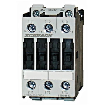 Mágneskapcsoló, 11kW, 3p., 230VAC, 25A AC3, 40A AC1, S0 (klt erejéig)