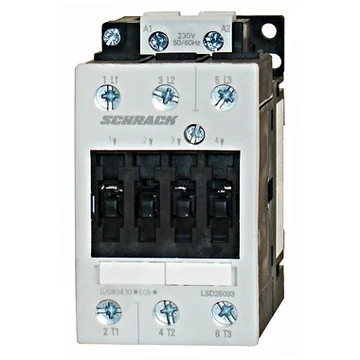 Mágneskapcsoló, 22kW, 3p., 24VDC, 50A AC3, 60A AC1, S2