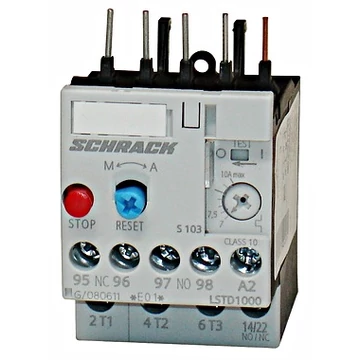 Motorvédőrelé aut/kézi visszaállítás 7,00 - 10,00A, S00 (klt erejéig)