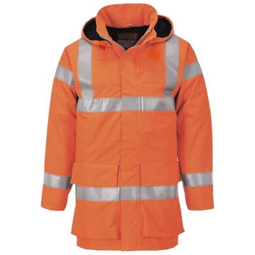 S774ORRL Portwest Bizflame Rain Hi-Vis antisztatikus FR esődzseki