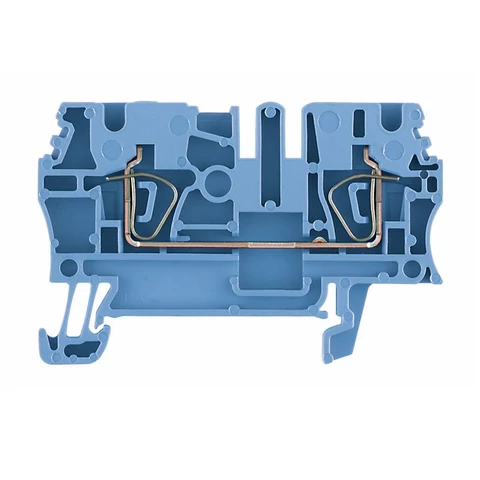 Weidmüller ZDU 2.5 BL átvezető sorkapocs, rugós, 2,5mm2, kék