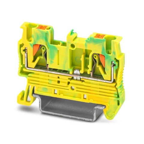 Földelő sorkapocs 1-szintes 0,14-2,5mm2 zöld/sárga TS35 dugaszolható PT 2,5-PE PHOENIX CONTACT