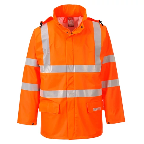 FR41ORRL Portwest Sealtex Flame Hi-Vis esőkabát