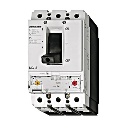Megszakító MC2, A tip. kioldó, 3 pólusú 25kA, 200A