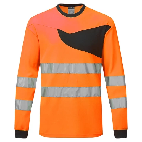 PW221OBR4XL Portwest PW2 Hi-Vis T-Shirt L/S