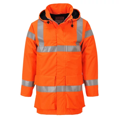 S774ORRL Portwest Bizflame Rain Hi-Vis antisztatikus FR esődzseki